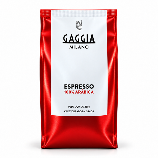 CAFÉ HOME BARISTA TORRADO EM GRÃO GAGGIA - 250g